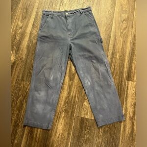 Madewell Slate Blue Straight-Leg Pants